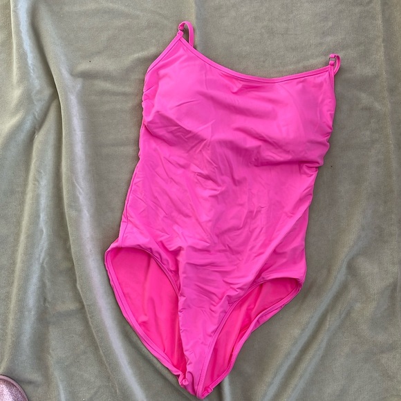 Athleta one-piece neon pink swimsuit - Picture 1 of 4
